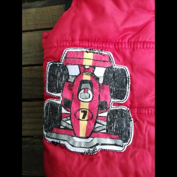 Little Rebel Jackets & Coats Little Rebel Red Race Car Puffer Vest